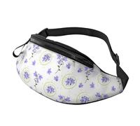 Borsa a tracolla sportiva per il tempo libero, da corsa, casual, con portafogli a mani libere, Borsa da cintura per uomo e donna, colore: Violette