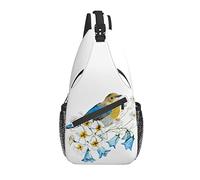 Borsa a tracolla Spring Bird Flower Bell Escursionismo Daypack Crossbody Shoulder Backpack Travel Chest Pack for Men Women