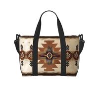 Borsa a tracolla stampata con motivi nativi americani, adatta per viaggi d'affari, fitness e viaggi.