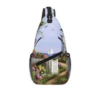 Borsa a tracolla stampata con pittura a diamante resistente all'acqua del faro