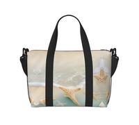Borsa a tracolla stampata con stelle marine, adatta per viaggi d'affari, fitness e viaggi.