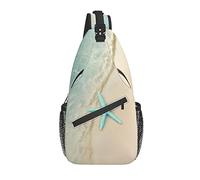 Borsa a tracolla Starfish Summer Beach Sand Hiking Daypack Crossbody Shoulder Backpack Travel Chest Pack for Men Women