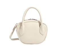 Borsa a tracolla stile coreano borsa a tracolla in pelle PU moda bowling messaggeri moda crossbody per le donne stili coreani spalla PU messaggeri, bianco