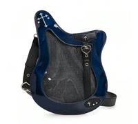 Borsa a tracolla stile Y2K con stampa laser di una chitarra basso, borsa trasparente da donna stile Yabi Motivo strutturatoABS