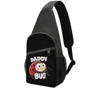 Borsa A Tracolla Sul Petto Daddy Bug Funny Ladybug Causal Zaino Monospalla Moda Borsa Tattica Sul Petto Militare Per Palestra Outdoors Donna 19X39Cm