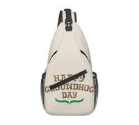 Borsa A Tracolla Sul Petto Happy Groundhog Day Monospalla Obliqua Zaino Monospalla Regolabile Crossbody Per Trekking Escursioni Viaggi