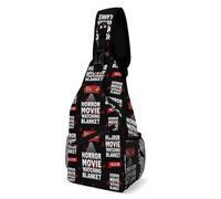 Borsa A Tracolla Sul Petto Horror Movie Watching Blanket Pattern Zaino Monospalla Regolabile Monospalla Uomo E Donna Zaino Sul Petto Per Il Ciclismo Escursioni Campeggio