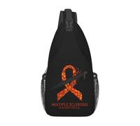 Borsa A Tracolla Sul Petto Ms Multiple Sclerosis Awareness Zaino Monospalla Obliqua Crossbody Portatile Monospalla Per Il Ciclismo Viaggi Trekking