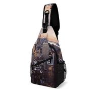 Borsa A Tracolla Sul Petto New York City Sling Bag Resistente Monospalla Uomo E Donna Crossbody Per Viaggi Campeggio Trekking