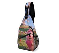 Borsa A Tracolla Sul Petto Pigs With Heart Pillow Crossbody Uomo E Donna Zaino Monospalla Resistente Sling Bag Per Campeggio Viaggi Escursioni