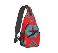 Borsa A Tracolla Sul Petto Red Western Southwest Mesas Monospalla Resistente Zaino Monospalla Obliqua Zaino Sul Petto Per Campeggio Escursioni Il Ciclismo