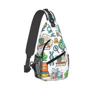 Borsa A Tracolla Sul Petto Science Math Physical Chemical Biology White Zaino Monospalla Obliqua Zaino Sul Petto Uomo E Donna Monospalla Per Campeggio Trekking Il Ciclismo