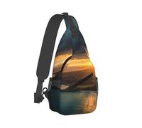 Borsa A Tracolla Sul Petto Sunrise Over Hawaii Zaino Monospalla Uomo E Donna Zaino Sul Petto Obliqua Sling Bag Per Escursioni Campeggio Viaggi