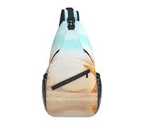 Borsa a tracolla Summer Beach Seashell Sand Hiking Daypack Crossbody Shoulder Backpack Travel Chest Pack for Men Women