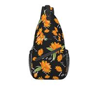 Borsa a tracolla Summer Floral Love Flower Escursionismo Daypack Crossbody Shoulder Backpack Travel Chest Pack for Men Women