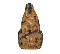 Borsa a tracolla Tarot Boho Moon Butterfly Magic Hiking Daypack Crossbody Shoulder Backpack Travel Chest Pack for Men Women