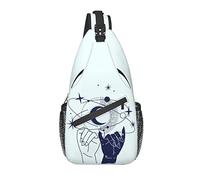 Borsa a tracolla Tarot Magic Boho Hand Moon Witch Hiking Daypack Crossbody Shoulder Backpack Travel Chest Pack for Men Women