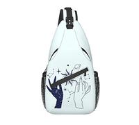 Borsa a tracolla Tarot Magic Boho Sun Cosmic Witch Mystic Hiking Daypack Crossbody Shoulder Backpack Travel Chest Pack for Men Women