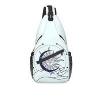 Borsa a tracolla Tarot Magic Boho Sun Moon Witch Mystic Hiking Daypack Crossbody Shoulder Backpack Travel Chest Pack for Men Women