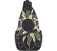 Borsa a tracolla Tarot Sun Boho Divination Hiking Daypack Crossbody Shoulder Backpack Travel Chest Pack for Men Women
