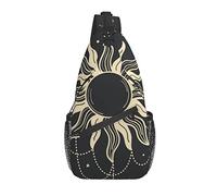 Borsa a tracolla Tarot Sun Boho Divination Hiking Daypack Crossbody Shoulder Backpack Travel Chest Pack for Men Women