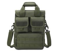 Borsa a Tracolla Tattica, Borsa a Tracolla MOLLE Porta Attrezzi EDC per Laptop da 12 Pollici(Green)