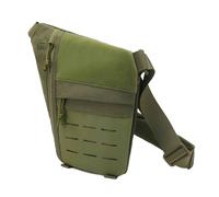Borsa a tracolla tatticamente ascellare 29 x 17 x 3 cm Borsa con tracolla di sicurezza antifurto | Marsupium Per Viaggi All'aperto, Borsa Con Scomparto In Nylon Multiuso Regolabile Impe, Verde