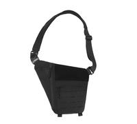 Borsa a tracolla tatticamente ascellare 29 x 17 x 3 cm Borsa con tracolla di sicurezza antifurto | Marsupium Per Viaggi All'aperto, Borsa Con Scomparto In Nylon Multiuso Regolabile Impe, nero