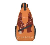 Borsa a tracolla Terracotta Hand Modern Art Boho Hiking Daypack Crossbody Shoulder Backpack Travel Chest Pack for Men Women