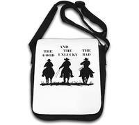 Borsa a tracolla The Good, The Bad and The Unlucky bianca, bianco, Taglia unica