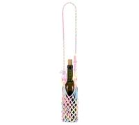 Borsa A Tracolla - Tracolla Portatile Per Bicchiere Di Vino Intrecciata A M | Supporto Portatile Per Mani Libere Boho Vuoto | Borsa In Tessuto Per Bicchiere Di Vino | Per Le Donne, Feste Femminili,