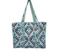 Borsa a tracolla trapuntata blu indiano stampa floreale borsa donna spiaggia ...