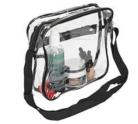Borsa a tracolla trasparente, borsa a tracolla trasparente visibile all'interno per i viaggi