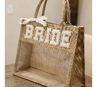 Borsa a tracolla trasparente da sposa, adatta per spiaggia, piscina, matrimonio country boho, destinazione, fidanzamento, addio al nubilato, weekend, festa per la sposa, luna di miele tropicale, regal