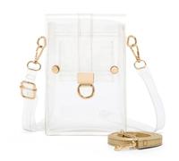 Borsa a tracolla trasparente, in plastica approvata dallo stadio, ideale per eventi sportivi, sposa, concerti, ballo di fine anno, lavoro e scuola