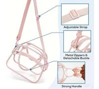 Borsa a tracolla trasparente in PVC impermeabile per escursioni