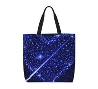 Borsa a tracolla unisex con bella isola nel mare, riutilizzabile, pieghevole, casual, elegante, per la spesa, per spiaggia, viaggi, lavoro, scuola, Cuore stellare sparatutto, Taglia unica