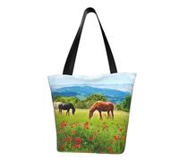 Borsa a tracolla unisex con delfini nel mare, riutilizzabile, pieghevole, casual, elegante, per la spesa, per spiaggia, viaggi, lavoro, scuola, Vari tipi di Hor, Taglia unica