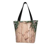 Borsa a tracolla unisex con motivo tropicale, spiaggia, tramonto riutilizzabile, pieghevole, casual, elegante, per la spesa, per spiaggia, viaggi, lavoro, scuola, Foglie floreali su Rus, Taglia unica