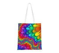 Borsa a tracolla unisex con pupazzo di neve, riutilizzabile, pieghevole, casual, elegante, per la spesa, per spiaggia, viaggi, lavoro, scuola, Colore brillante., Taglia unica