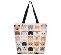 Borsa a tracolla unisex con ritratti di crepe, riutilizzabile, pieghevole, casual, elegante, per la spesa, per spiaggia, viaggi, lavoro, scuola