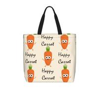 Borsa a tracolla unisex con scritta "Sweet Dream", riutilizzabile, pieghevole, casual, elegante, per la spesa, per spiaggia, viaggi, lavoro, scuola, Carota Felice, Taglia unica