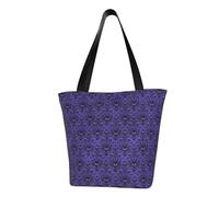 Borsa a tracolla unisex Cool Star River, riutilizzabile, pieghevole, casual, elegante, per la spesa, per spiaggia, viaggi, lavoro, scuola, Mansione stregata, Taglia unica