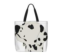 Borsa a tracolla unisex, perfetta per la spesa, riutilizzabile, pieghevole, casual, elegante, per spiaggia, viaggi, lavoro, scuola, Dalmata, Taglia unica
