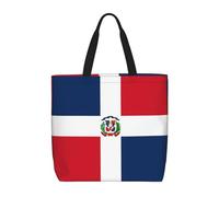 Borsa a tracolla unisex Repubblica Dominicana, riutilizzabile, pieghevole, casual, elegante, per la spesa, per spiaggia, viaggi, lavoro, scuola