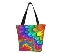 Borsa a tracolla unisex, riutilizzabile, pieghevole, casual, elegante, per la spesa, per spiaggia, viaggi, lavoro, scuola, Colore brillante., Taglia unica