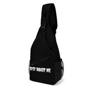 Borsa A Tracolla Unisex Sling Bag Per Viaggi, Running, Ciclismo Spit Roast Me Impermeabile Sacchetto Del Messaggero