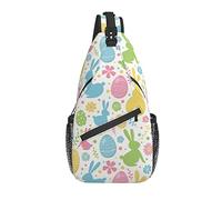 Borsa a tracolla Uova di coniglio di Pasqua Fiore Escursionismo Zainetto Zaino a spalla a tracolla Zaino da viaggio per uomo Donna