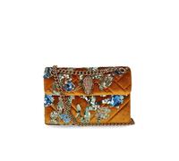 BORSA A TRACOLLA VELVET MINI KENSINGTON MUSTARD KURT GEIGER One Size