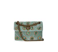 BORSA A TRACOLLA VELVET MINI KENSINGTON PALE GREEN KURT GEIGER